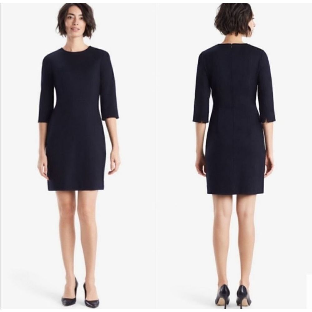 M.M.LaFleur Lena Ponte galaxy blue Dress sz 0